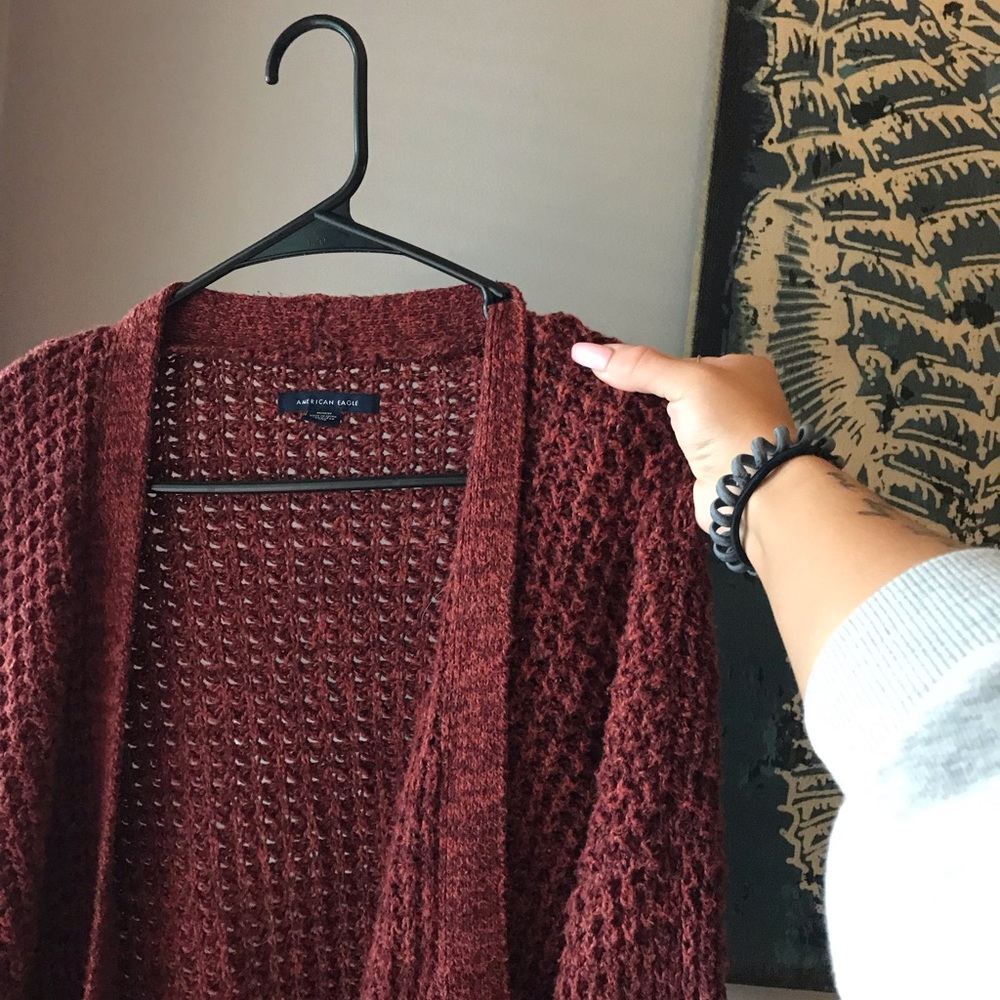 chunky knitted cardigan